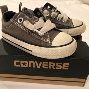 Boys Converse Slip on Street Ox sneakers 6 shoes